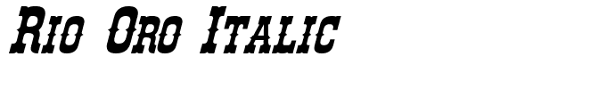 Rio Oro Italic