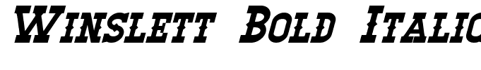 Winslett Bold Italic