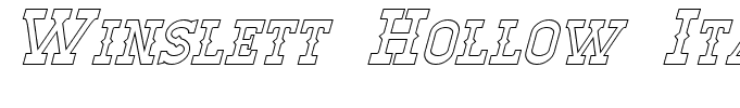 Winslett Hollow Italic