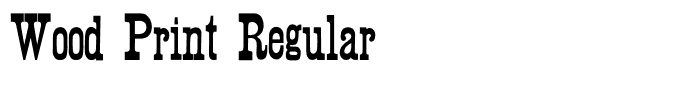 Wood Print Regular
