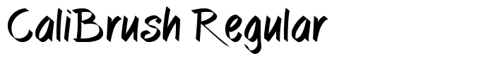 CaliBrush Regular