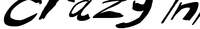 Crazy Ink Splats Italic