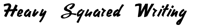 Heavy Squared Writing Regular