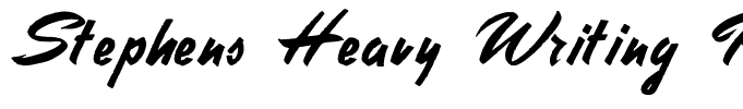 Stephens Heavy Writing Regular