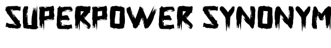 Superpower Synonym Regular