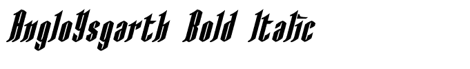 AngloYsgarth Bold Italic