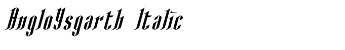 AngloYsgarth Italic