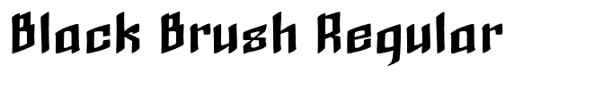 Black Brush Regular