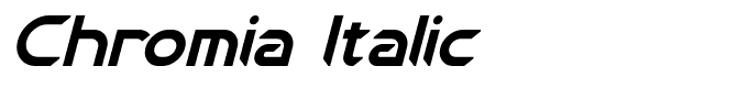 Chromia Italic