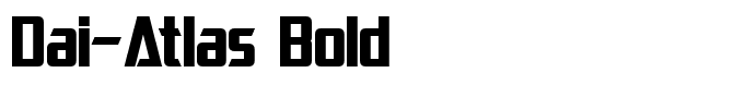 Dai-Atlas Bold
