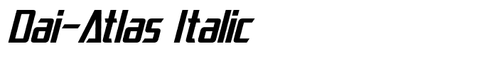 Dai-Atlas Italic
