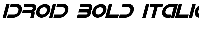 IDroid Bold Italic