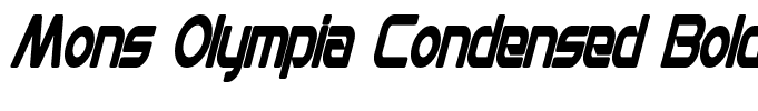 Mons Olympia Condensed Bold Italic