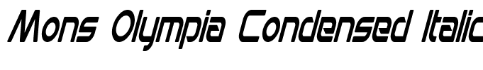 Mons Olympia Condensed Italic