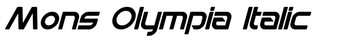 Mons Olympia Italic