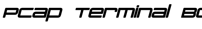 PCap Terminal Bold Italic
