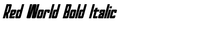 Red World Bold Italic