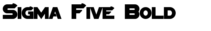 Sigma Five Bold