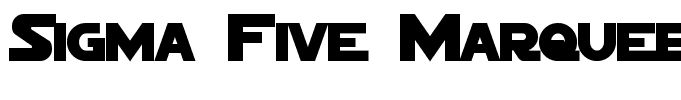 Sigma Five Marquee Bold