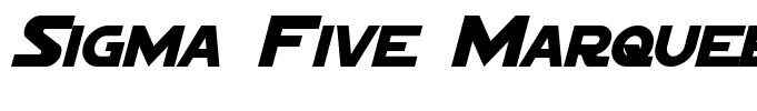 Sigma Five Marquee Italic