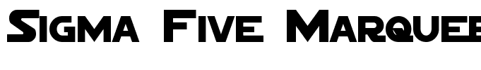 Sigma Five Marquee Regular