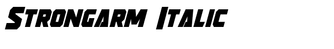 Strongarm Italic