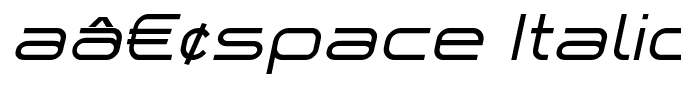 aâ€¢space Italic