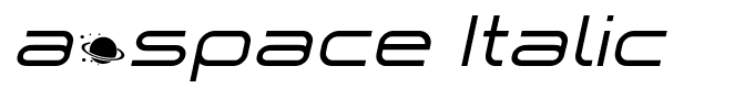a•space Italic