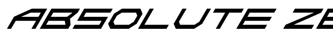 Absolute Zero Italic