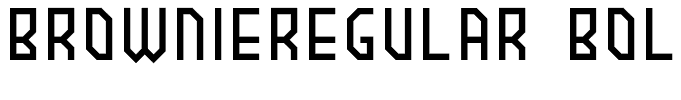 BROWNIEregular Bold