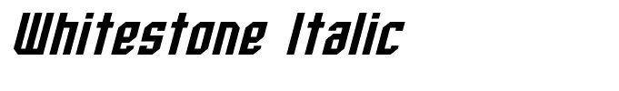 Whitestone Italic