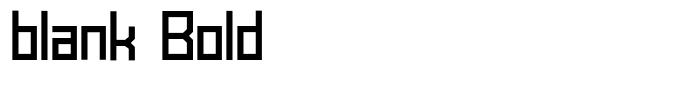 blank Bold
