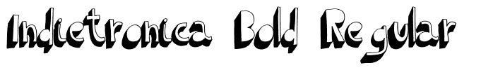 Indietronica Bold Regular