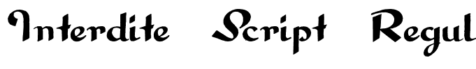 Interdite Script Regular