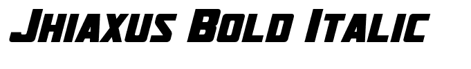Jhiaxus Bold Italic