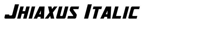 Jhiaxus Italic