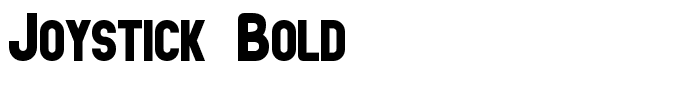 Joystick Bold