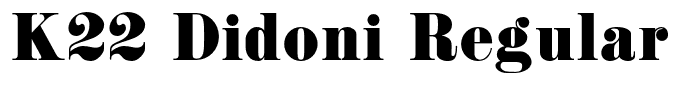 K22 Didoni Regular