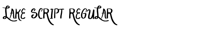 Lake Script Regular