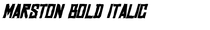 Marston Bold Italic