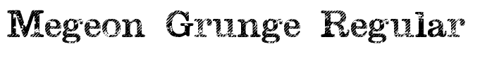 Megeon Grunge Regular