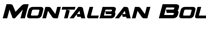 Montalban Bold Italic