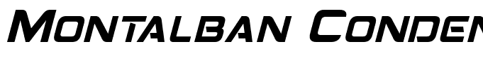 Montalban Condensed Italic
