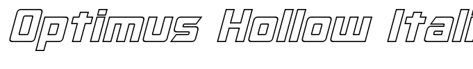 Optimus Hollow Italic