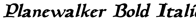 Planewalker Bold Italic