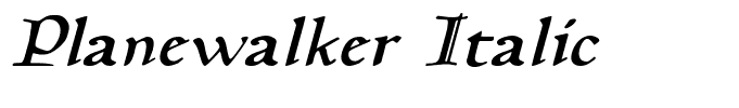 Planewalker Italic