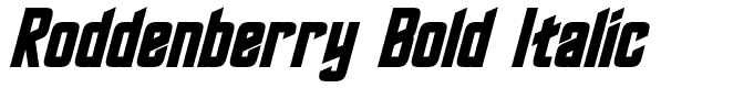 Roddenberry Bold Italic