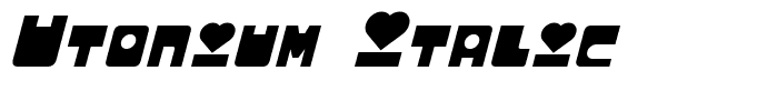 Utonium Italic