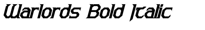Warlords Bold Italic