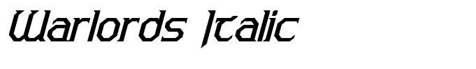 Warlords Italic